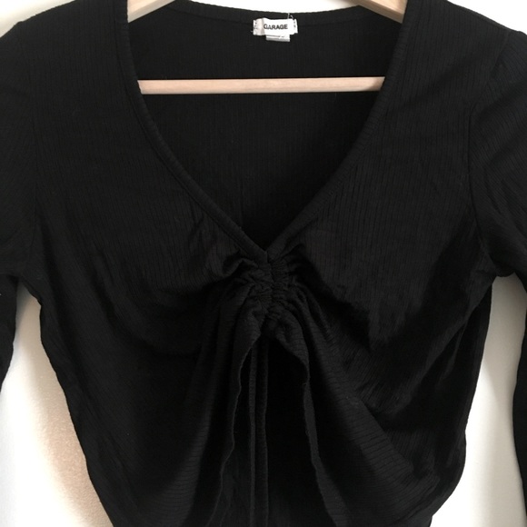 Ultra-Cropped Ruched Longsleeve - Picture 8 of 8